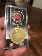 Maryland Terrapins College Football Solid Bronze Keychain NIB NCAA CRT - £10.21 GBP