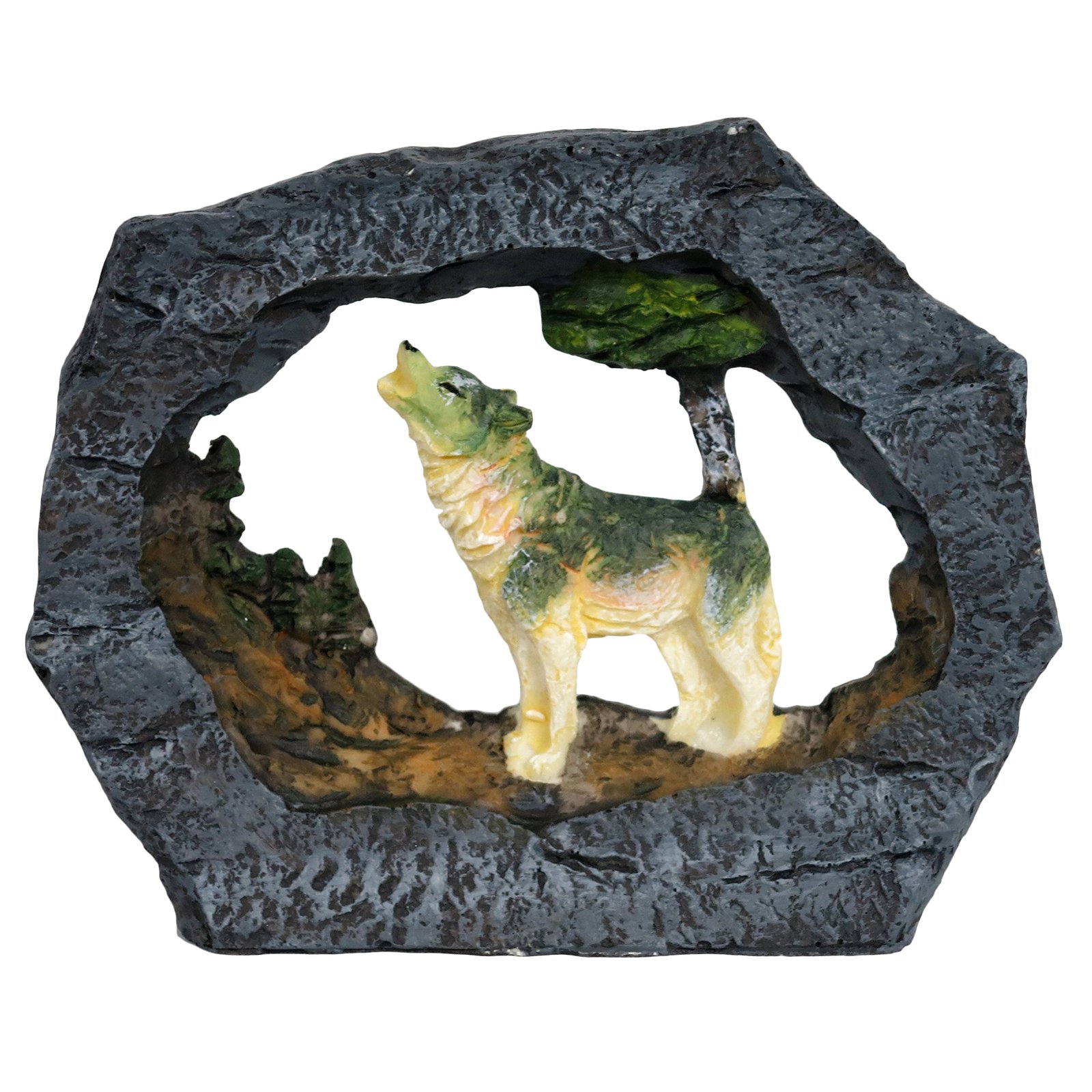 Regal Elites Vista Rock Series 4 Inch Long Wildlife Sculpture - HOWLING WOLF (Di - £11.79 GBP