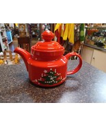 Waechtersbach Christmas Tree Red Teapot Coffee w Lid 6 Cup Capacity W Ge... - £38.98 GBP