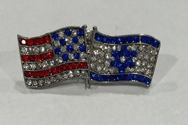 SUPPORT ISRAEL and USA Crossed Friendship Flag Lapel Pin **MADE IN USA**... - $14.85