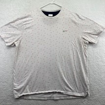Greg Norman Mens All Over Shark Print T-Shirt Size XXL White Salmon Orange Logo - £14.23 GBP