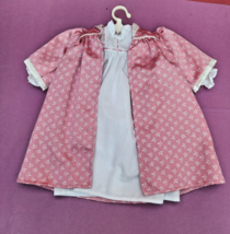 American Girl Samantha Doll Satin Robe Nightgown  Outfit Sweet Dreams Pj... - £36.59 GBP