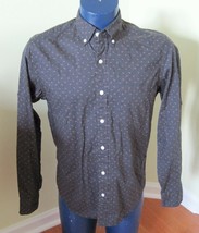 J.Crew Men's Factory Printed Washed Shirt Size Medium M Quality Woven gray pink - £17.40 GBP