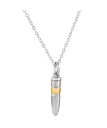 Sterling Silver &amp; 14K Yellow Gold Plated Bullet Ash Holder Necklace - $258.72 CAD