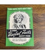 Vintage 2000 Useful Facts About Food Culinary Arts Institute 1941 Booklet - $368.75 MXN