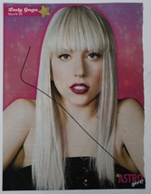 Lady Gaga Autographed 8x10 Magazine Photo - £55.05 GBP