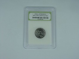 2019-D Jefferson 5c Brilliant Uncirculated Five Cents Certified Authentic Coin - £8.66 GBP