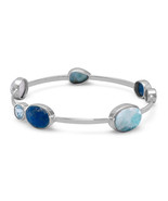 Multistone Stackable Bangle - $185.18 CAD