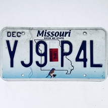 2017 United States Missouri Bluebird Passenger License Plate YJ9 P4L - £14.74 GBP