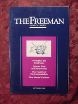 FREEMAN Magazine September 1992 George Reisman Thomas A Giovanetti David Laband - $7.20