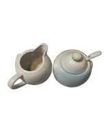 Dash of That White Traditional Cottagecore Creamer &amp; Sugar/w Lid &amp; Spoon - $16.53 CAD