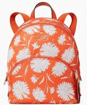 NWB Kate Spade Karissa Nylon Backpack Orange Floral WKR00450 $279 Gift Bag FS Y - £77.53 GBP