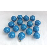 16 Porcelain Ceramic Round Ball Cabinet Knobs Drawer Pulls  wedgewood bl... - $20.51 CAD