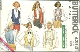 Butterick Sewing Pattern 4314 Misses Womens Vest Size 6 8 10 New - £5.58 GBP