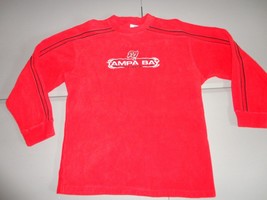 Red Embroidered Tampa Bay Buccaneers NFL Fleece Crew Sweatshirt Adult XL... - $28.32
