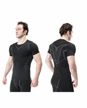 NWOT Men&#39;s Compression T-Shirt 2 Pack Baselayer Cool Dry Tops 2XL Black - £11.83 GBP