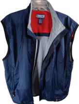 Vintage BUM Equipment Vest X-Large Full Zip Blue Gorpcore Hiking  Fishing - $16.71