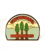 Vintage Enamel pin California Redwoods travel hat lapel pin Souvenir Clo... - $16.82