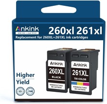 Ankink Higher Yield Pg-260Xl And Cl-261Xl Replacement For Canon 260 And ... - $51.99