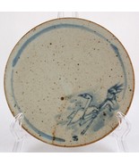 Crane Hand Made Thrown Pottery Dish Plate 4-3/4&quot; Diameter Signed Bird Or... - £7.98 GBP