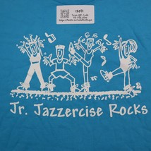 Jazzercise Shirt Mens XL Blue Jr Rocks Fruit of the Loom Casual Graphic Tee - £8.68 GBP