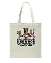 Pitbulls Bag Handle Every Situation Like A Dog Dogs Lover Canvas Bags Co... - £15.78 GBP