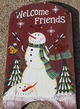  41974WF - Welcome Friends Wood  Hanging Sign  - £4.75 GBP