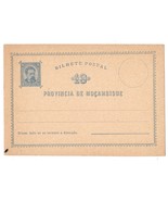 Africa Mozambique 10 Reis Postal Stationery Card Portugal Colony Unused - £4.01 GBP