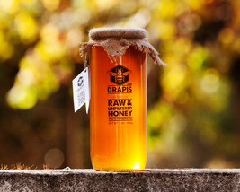 DrApis Raw Honey 1500g (1.5 Kg, 3.3 lb) pot, honig from beekeeper in Portugal - £19.69 GBP