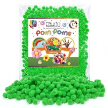 1Cm Green Pom Poms, 500 Pieces Craft Pom Poms Balls For Kids Creative Arts And C - £10.14 GBP