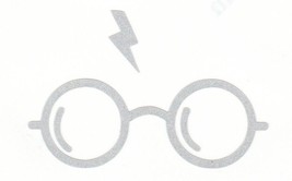 Reflective Harry Potter glasses scar vinyl decal sticker RTIC window helmet - £2.70 GBP+