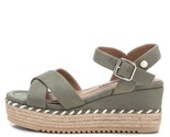 Xti Women&#39;s Suede Wedge Sandals Green - $64.00