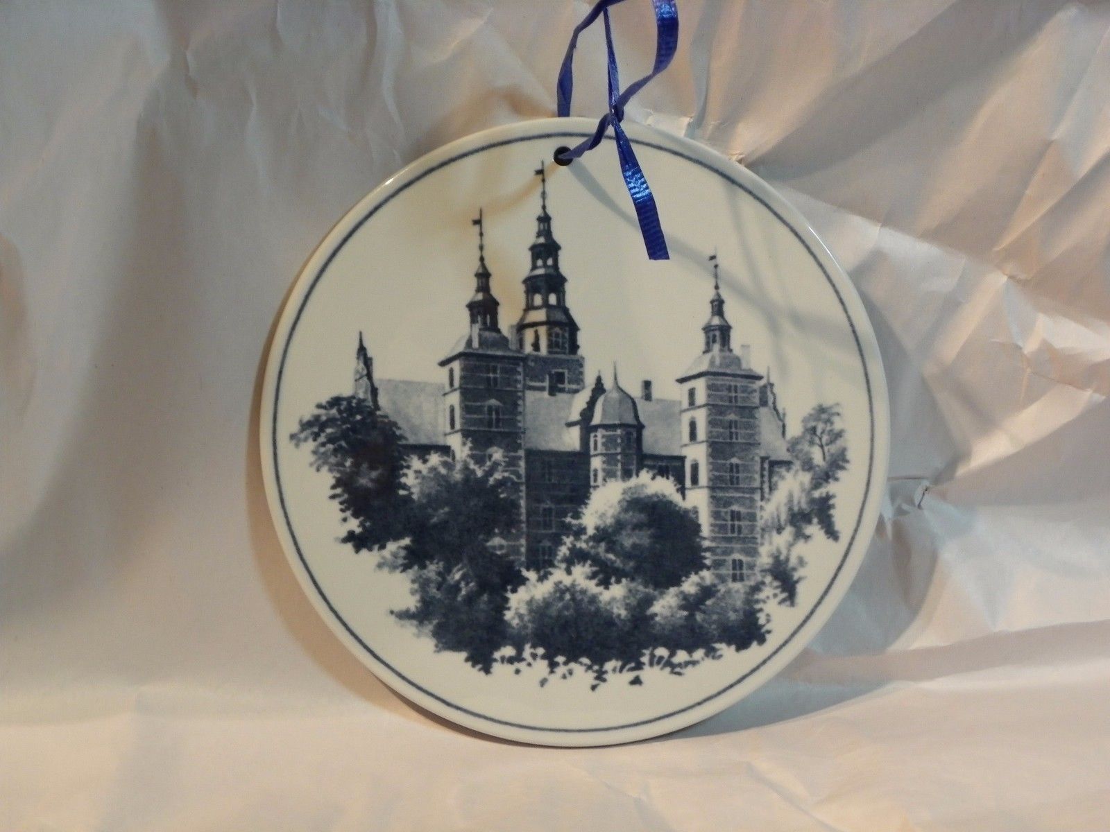 #1 of 1665 Vintage Royal Copenhagen Rosenborg Castle Plaque/Butter Board... - $7.43