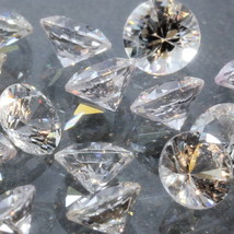 One White Sapphire Natural Faceted 3.5 mm Round Accent Gem Averages .20 carat - £7.45 GBP