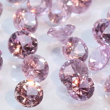 One Pink Sapphire Well Faceted 2.5 mm Round Accent Gemstone Averages .08 carat - £2.78 GBP