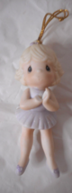1986 Precious Moments 102423 Lord Keep Me On My Toes Ornament (HAND BROKE) 3 1/2 - £3.06 GBP