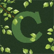 Pepita Needlepoint Canvas: Letter C Leaves, 10&quot; x 10&quot; - $78.00+