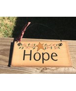  87643H - Hope  Primitive Wood Sign  - $2.95
