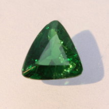Chrome Green Tourmaline Faceted Trillion Burmese Natural Unheated Gem .73 carat - £30.46 GBP