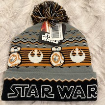 Disney Nwt Star Wars Mens Beanie Pom Pom Winter Hat Osfm - £15.57 GBP
