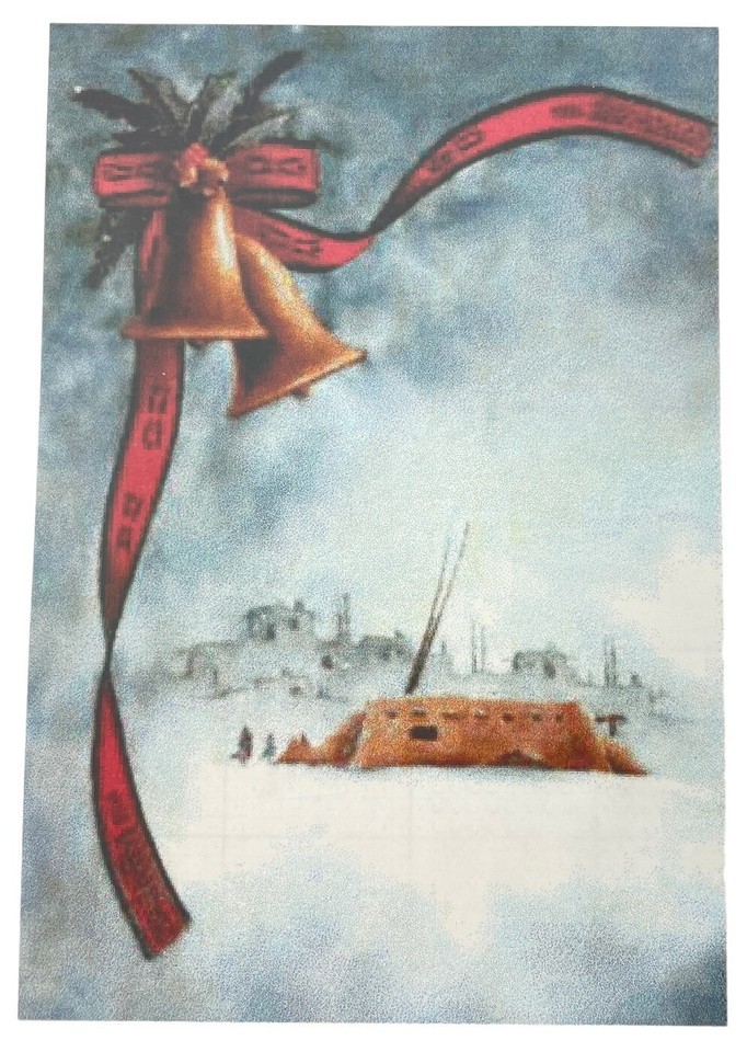 Lone Deer Sonagolese Counted Cross Stitch Pattern Pueblo Christmas Bells Item image 2