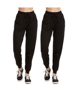 2 Pc Women&#39;S Joggers Athletic Sweat Pants Yoga Exercise Sport Gym Lounge... - £29.89 GBP