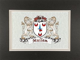 Mullan Irish Coat of Arms Print - Frameable 9&quot; x 12&quot; - $19.55