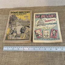 Lot of 2 Vintage Ephemera Our Presidents Doans Directory of the United States - £11.85 GBP