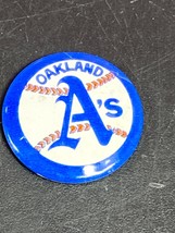 Oakland Athletics (A&#39;s) Pin Mini Tin MLB Baseball Pinback Vintage 1960s - $12.86