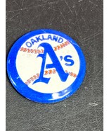 Oakland Athletics (A&#39;s) Pin Mini Tin MLB Baseball Pinback Vintage 1960s - £10.11 GBP