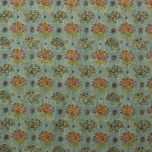 Waverly Mandana Jewel Aqua Blue Turtle Floral Multipurpose Fabric By Yard 54&quot;W - £6.92 GBP