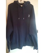 Tottenham Hotspur Sweatshirt Men 2XL Blue Soccer Hoodie Drawstring Fleec... - $525.21 MXN