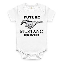 Rare New Future Mustang Driver Auto Baby Funny 6-12 Months Funny Onesie ... - $19.92