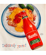1955 Hunt&#39;s Tomato Ketchup Advertisement Vintage Catsup Condiments DWYY6 - $363.58 MXN